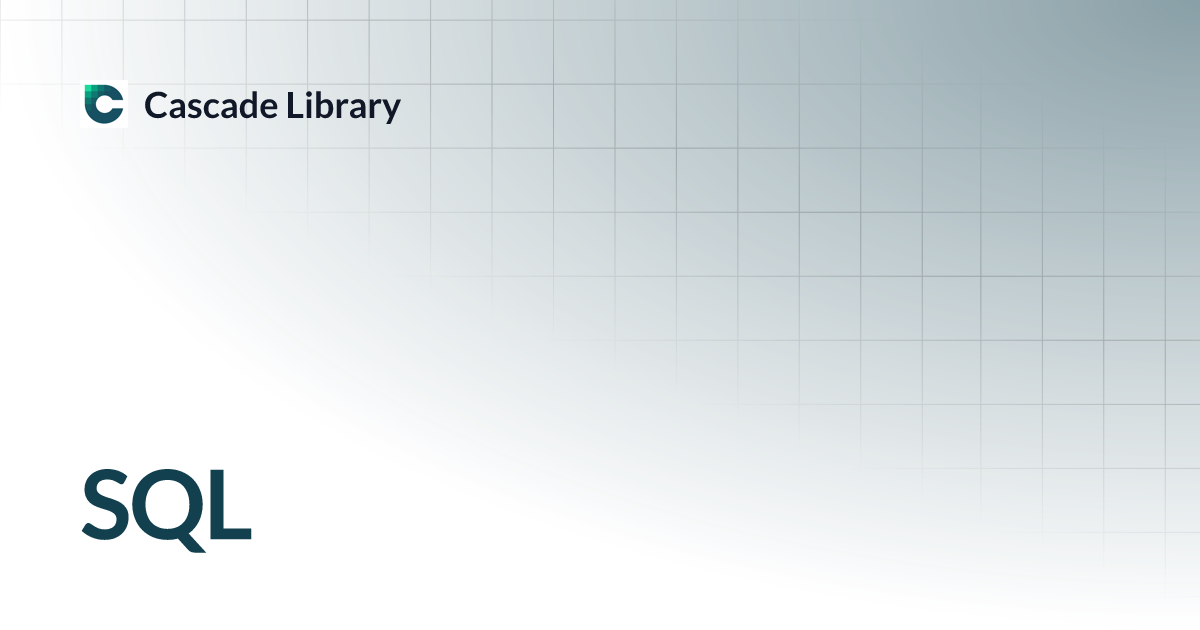 SQL | Cascade Library